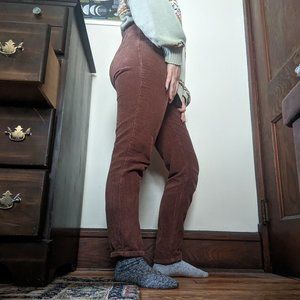 Brown corduroy pants